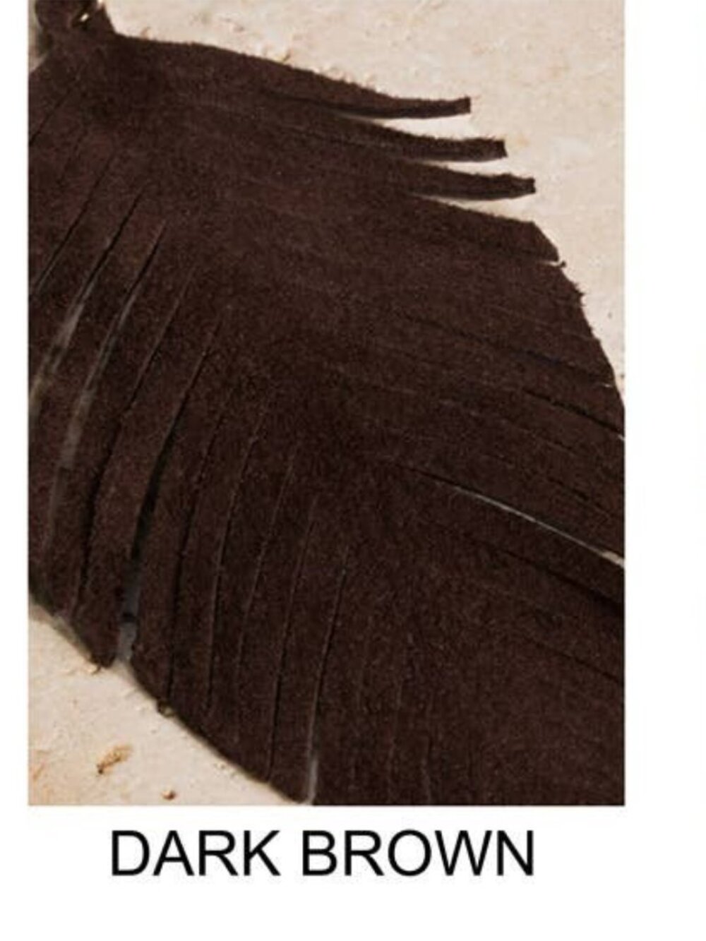 Genuine Dark Brown Leather Leaf Earrings
